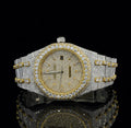 Iced Out Moissanite Diamond Automatic And Wrist Watch For Men